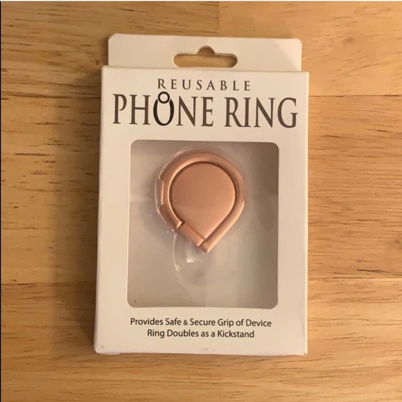 Other - Rose Gold Colored Teardrop Shaped Phone Ring Grip